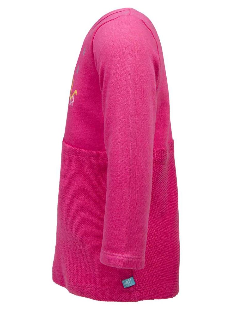 Dziewczęca różowa dresowa sukienka Lief