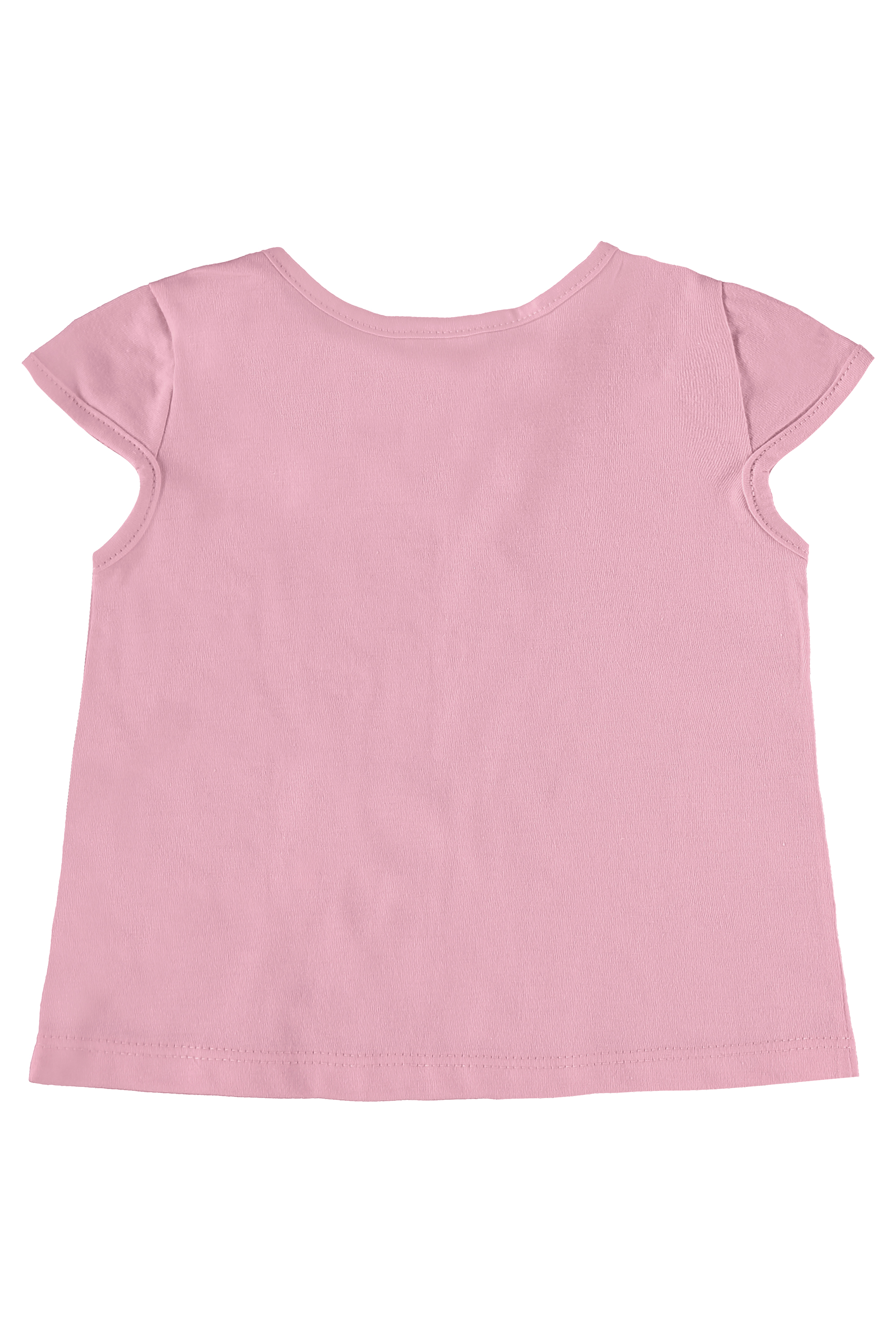 Komplet dziewczęcy, bluzka z krókim rękawem i szorty, różowy, Quimby