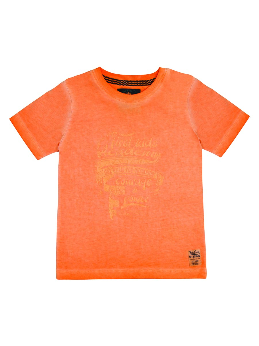 Chłopięcy T-shirt pomarańczowy Kanz