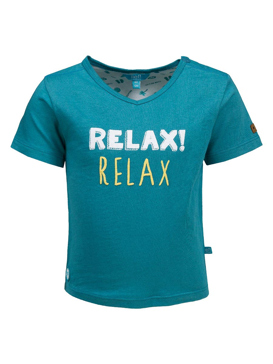T-shirt chłopięcy, niebieski, Relax, Lief