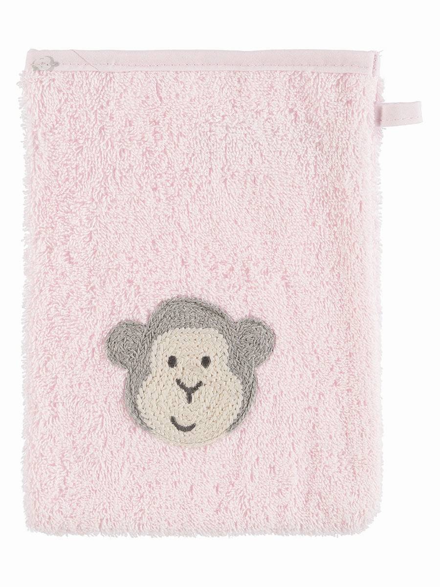 Myjka do kąpieli, różowa z małpką, Bellybutton