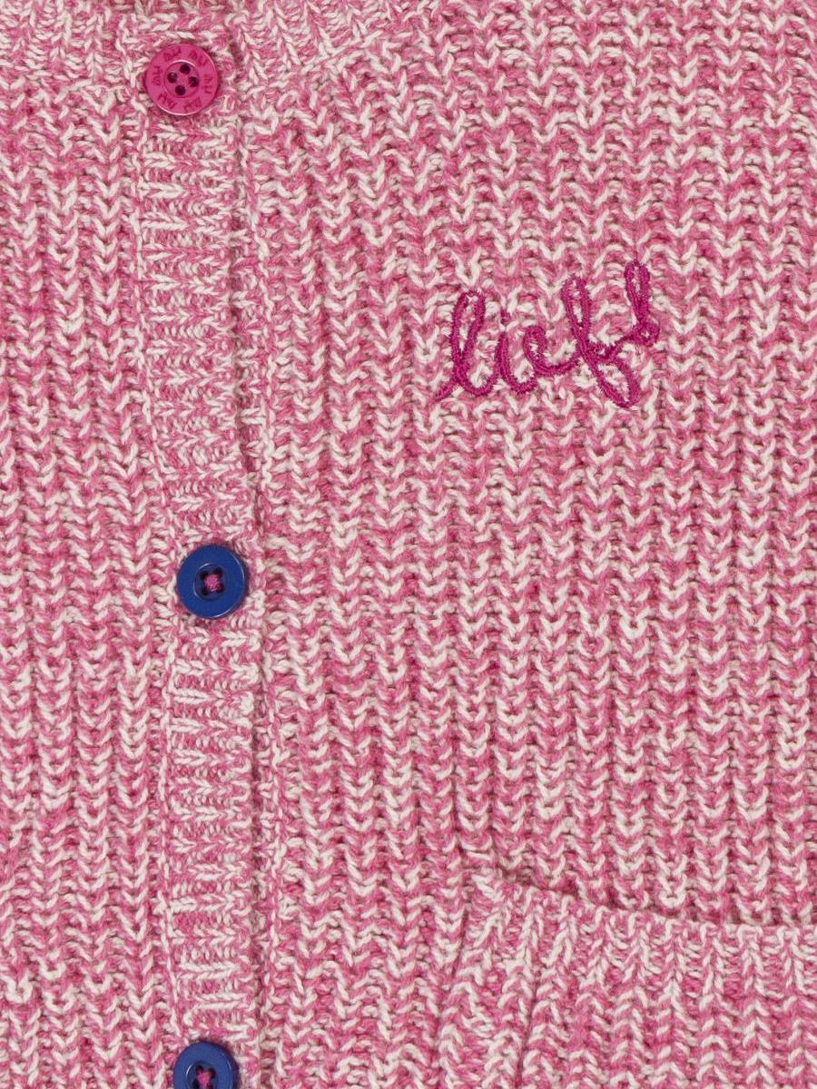 Dziewczęcy różowy sweter Lief