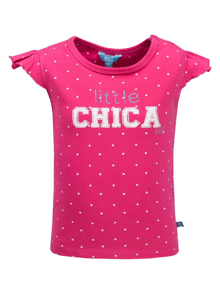 T-shirt dziewczęcy, różowy, Little Chica, Lief
