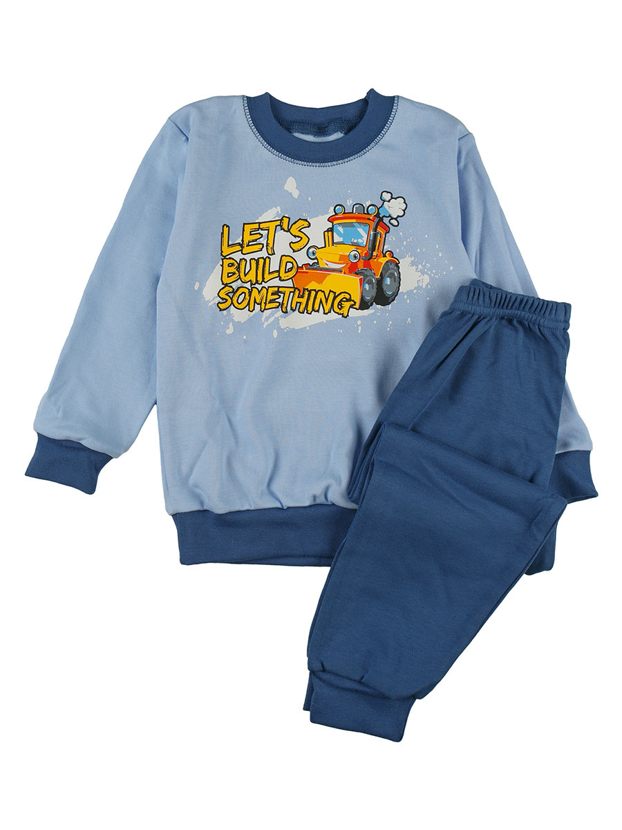 Chłopięca niebieska piżama z nadrukiem Tup Tup