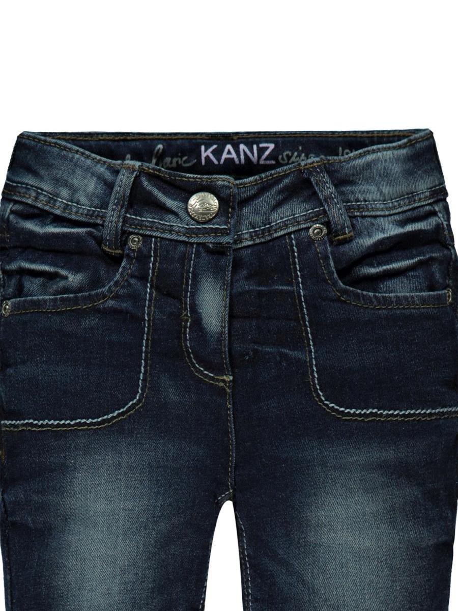 Granatowe jeansy dziewczęce Kanz