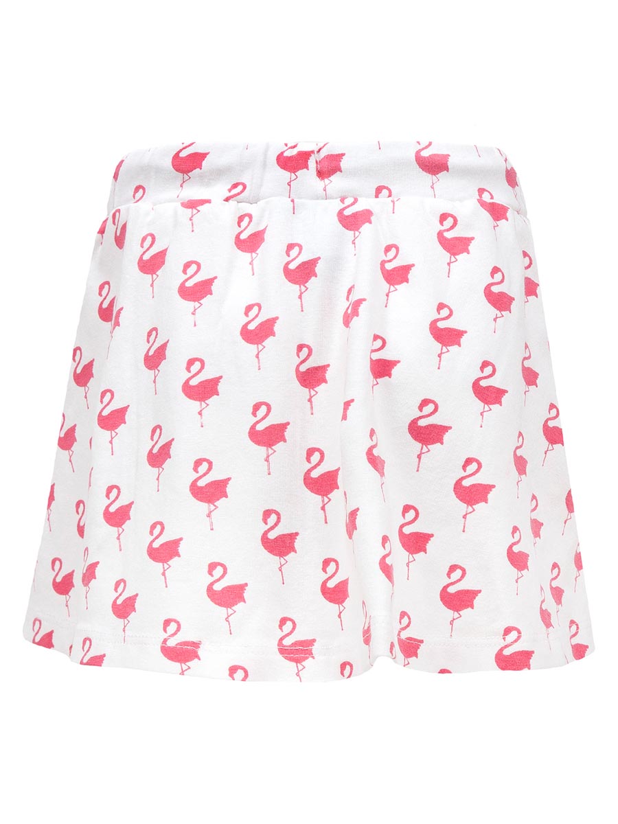 Spódnica dziewczęca, biała, flamingi, Lief