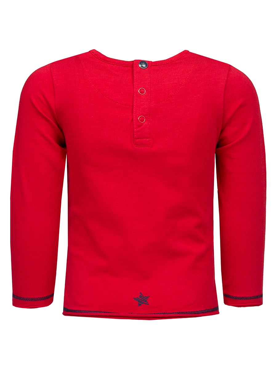 Czerwona bluzka chłopięca z nadrukiem Lief