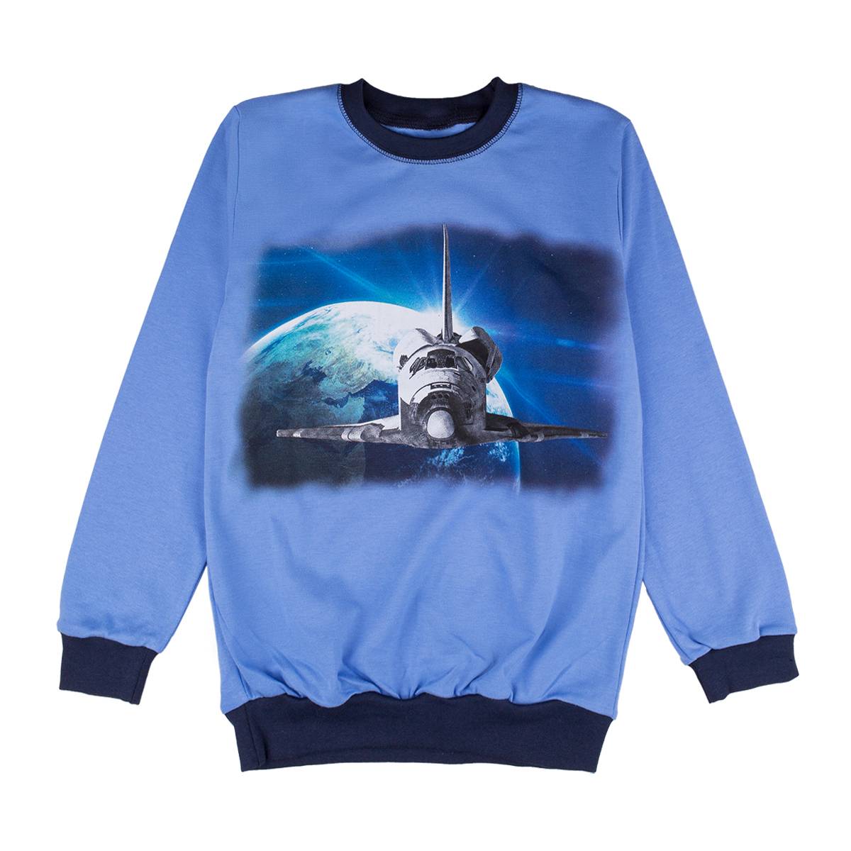 Chłopięca piżama, niebiesko-granatowa, statek kosmiczny, Tup Tup