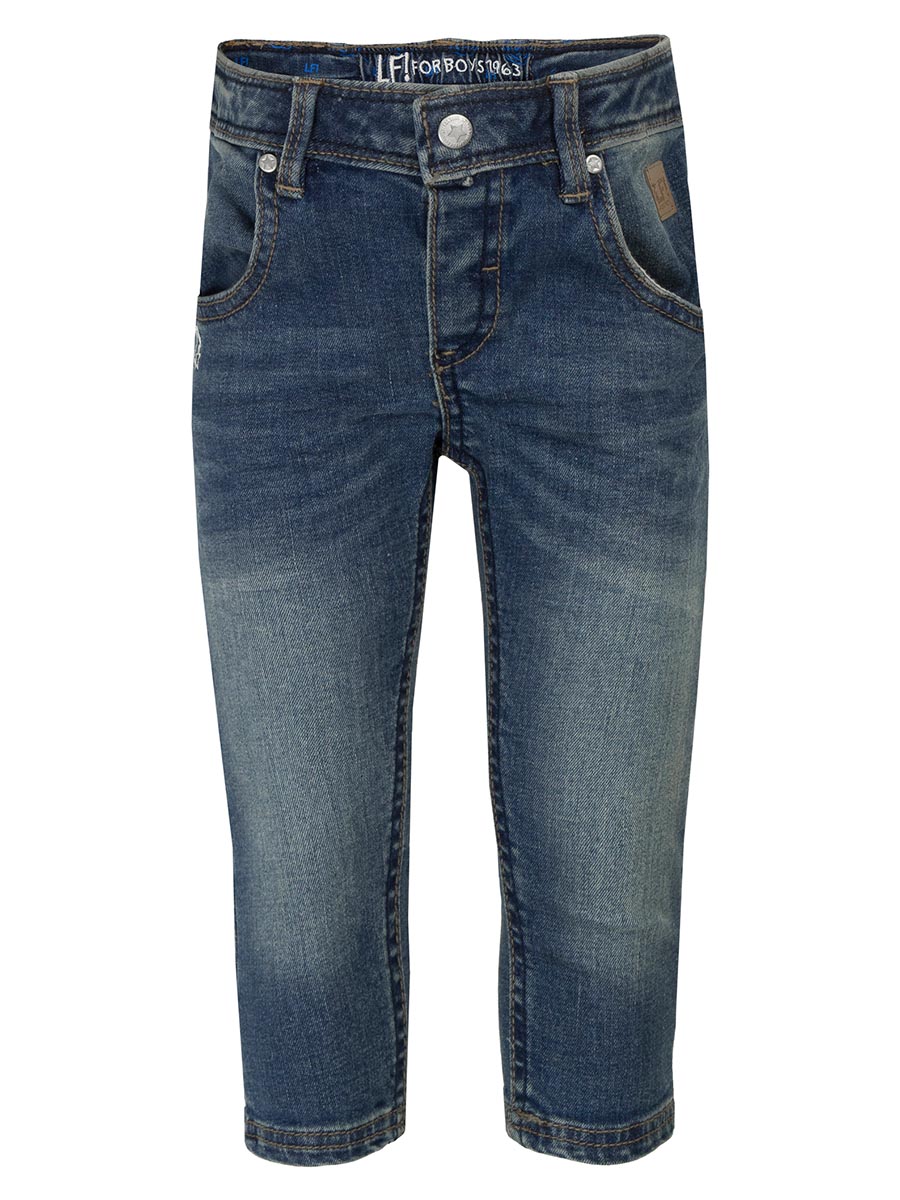 Granatowe spodnie chłopięce jeansowe Lief
