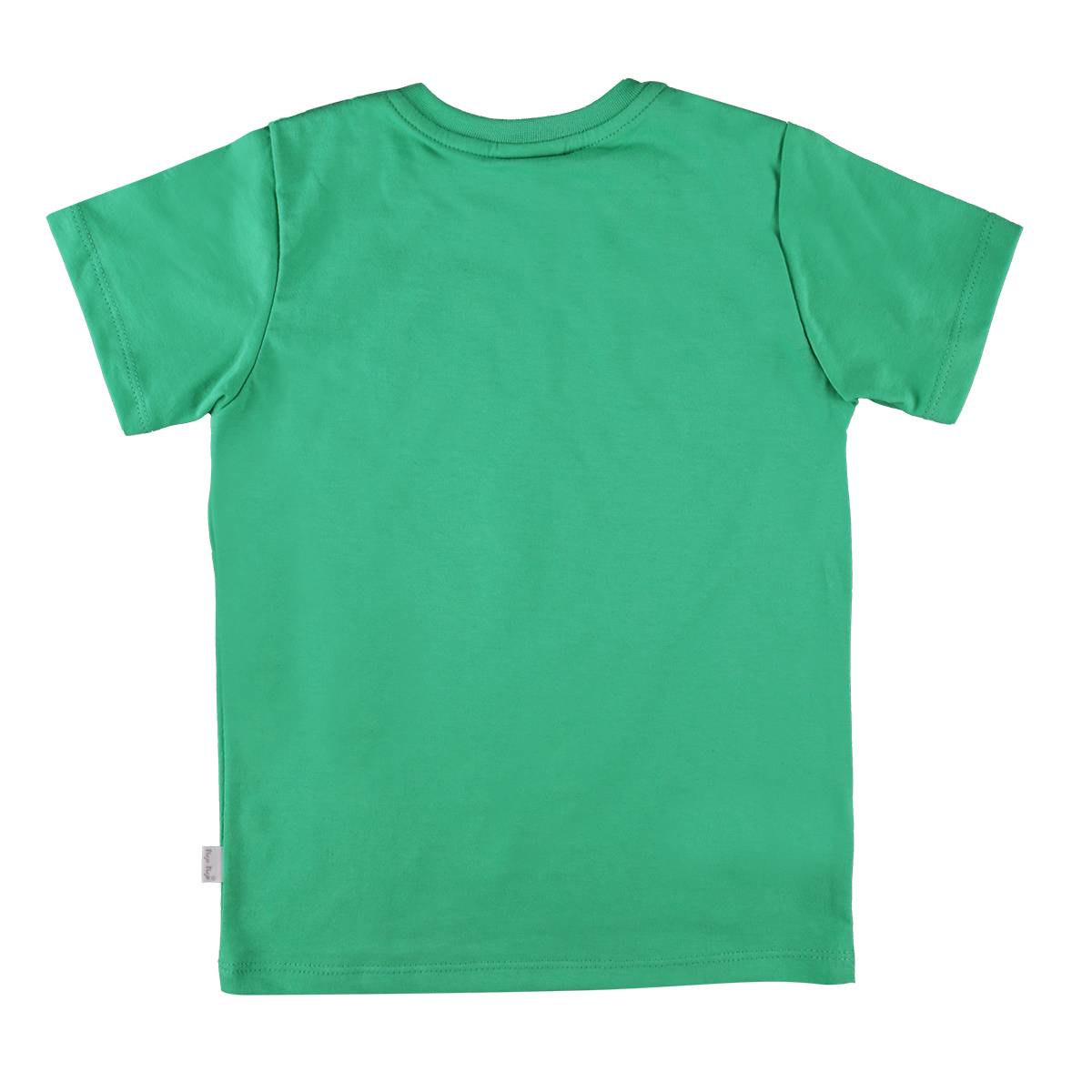 Koszulka chłopięca krótki rękaw, zielona z wozem policyjnym, Tup Tup