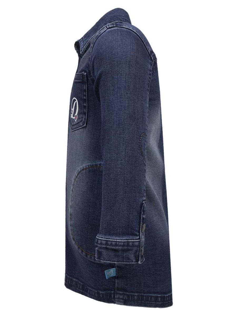 Dziewczęca jeansowa sukienka granatowa Lief