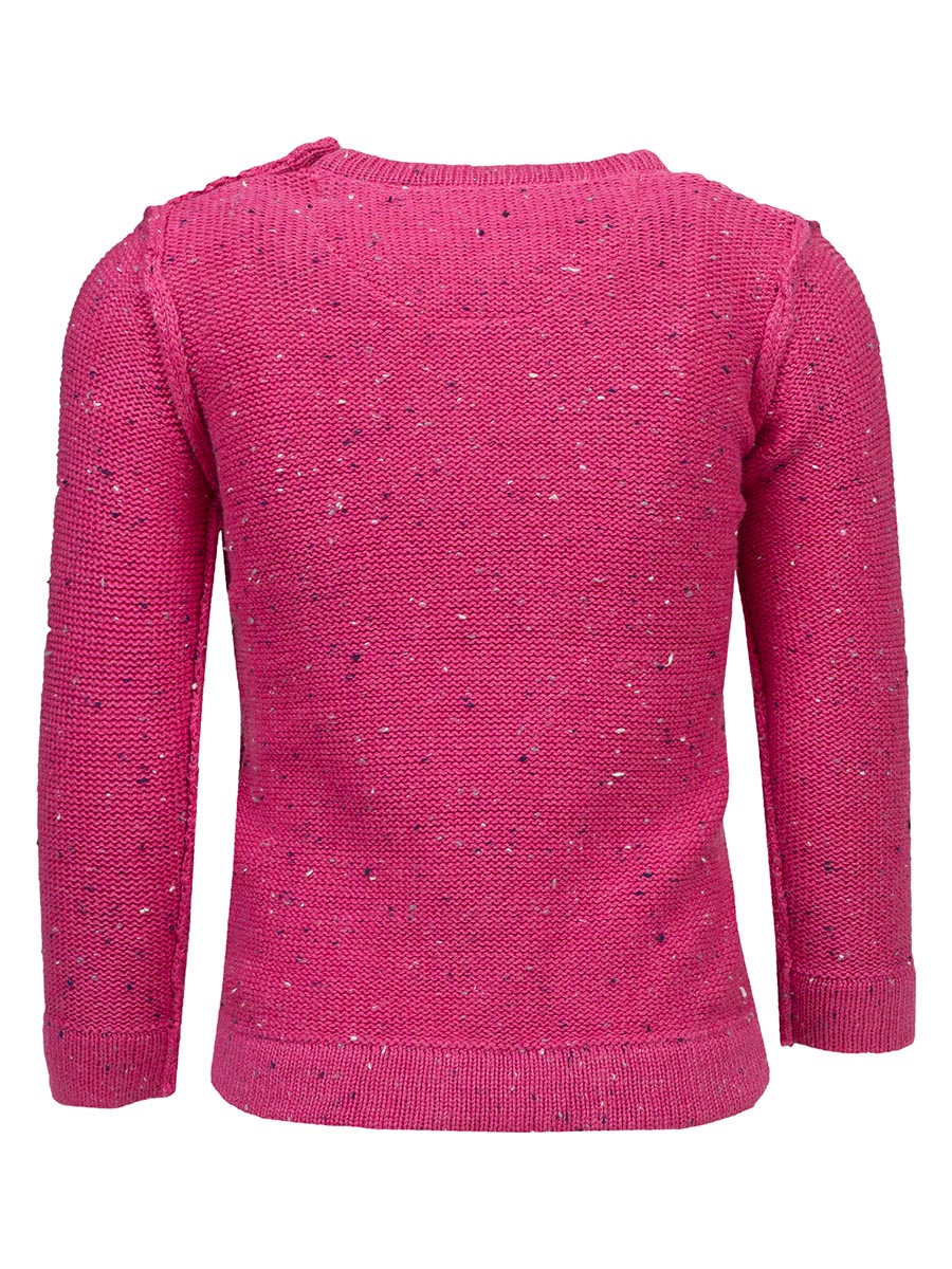 Dziewczęcy różowy sweter z nadrukiem Lief