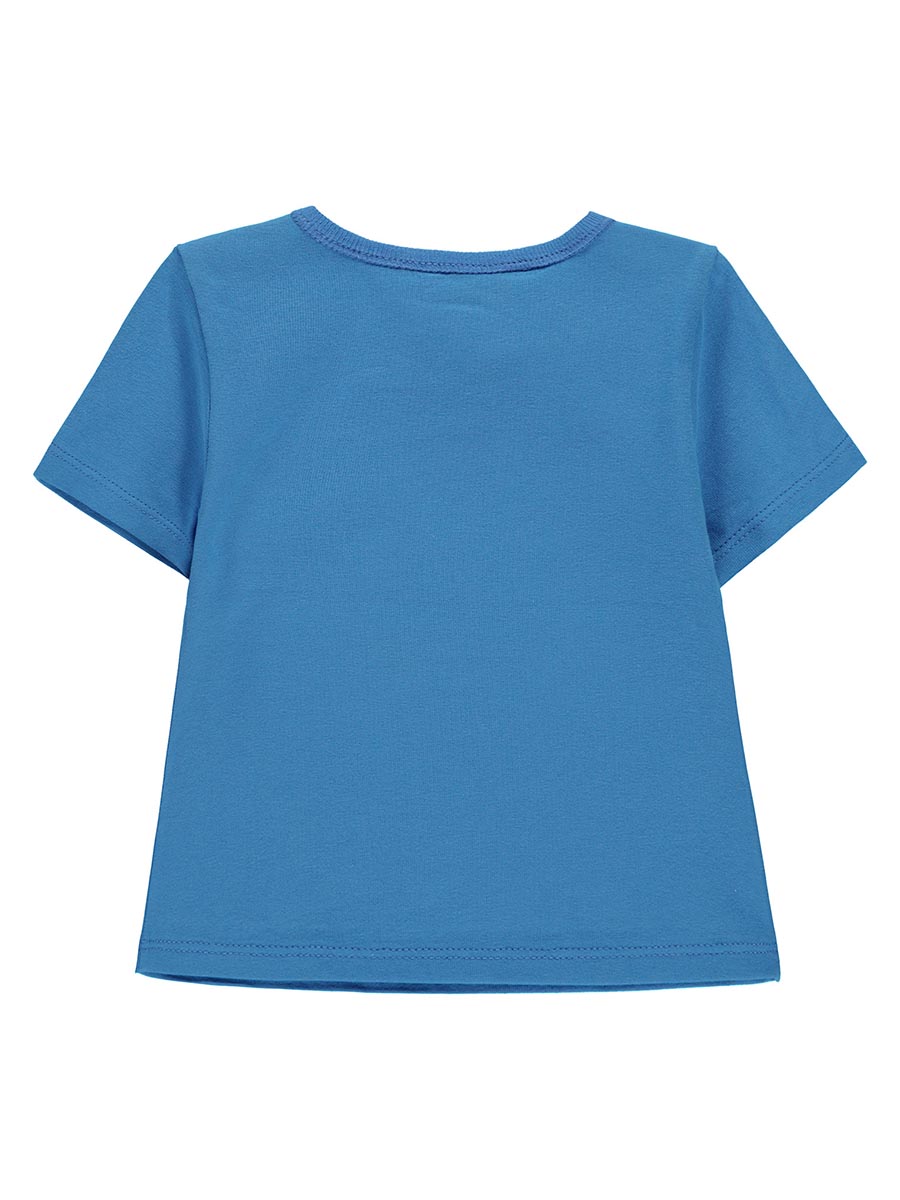 T-shirt niemowlęcy, niebieski, Kanz
