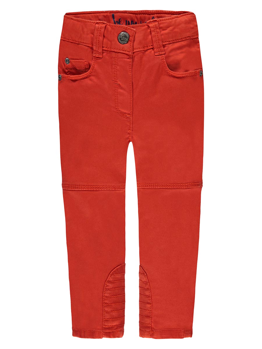 Spodnie materiałowe dziewczęce, czerwone, Kanz