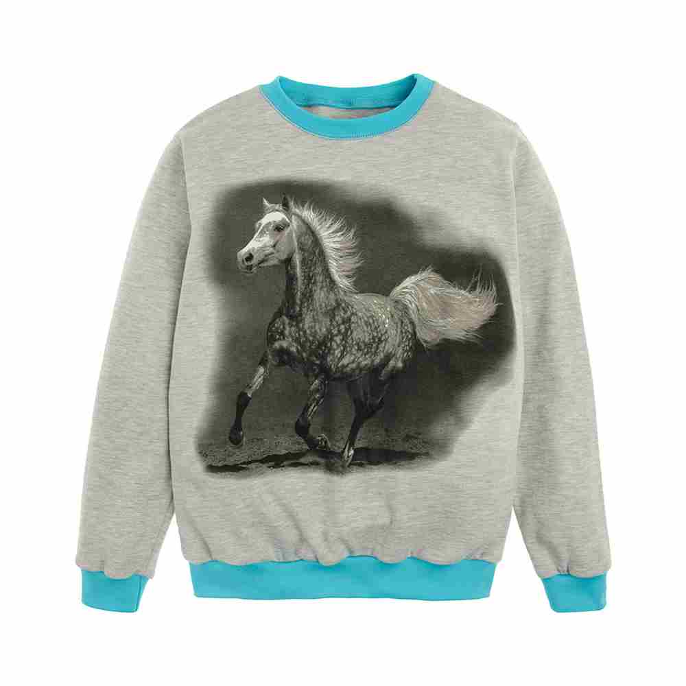 Dziewczęca szaro-niebieska piżama koń marki Tup Tup