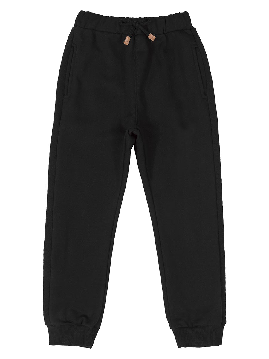 Spodnie dresowe chłopięce, czarne, Quimby