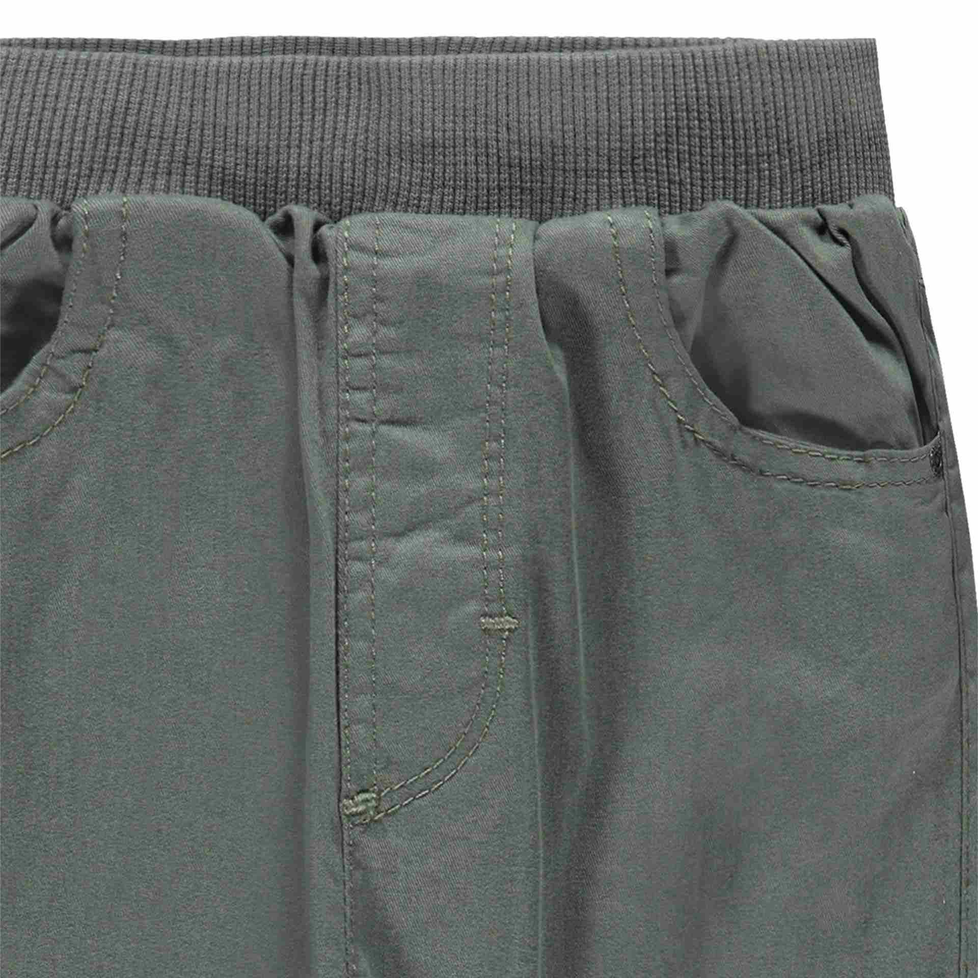 Chłopięce spodnie bojówki, ciemnozielone, Esprit