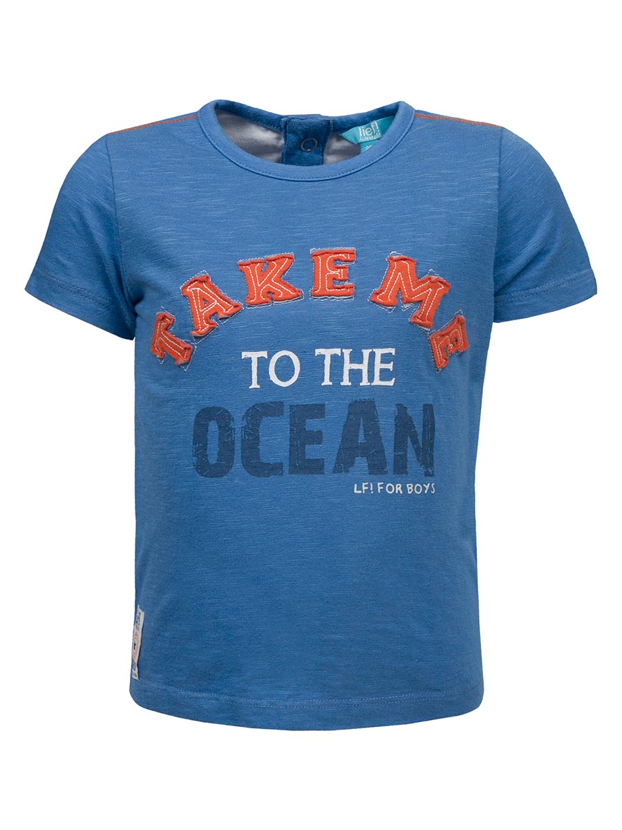 T-shirt chłopięcy, niebieski, Take me to the ocean, Lief