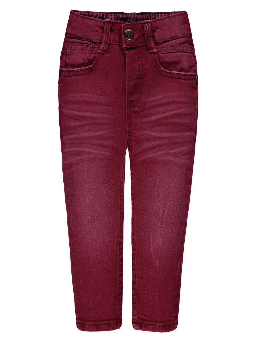Spodnie jeansowe chłopięce, czerwone, Kanz