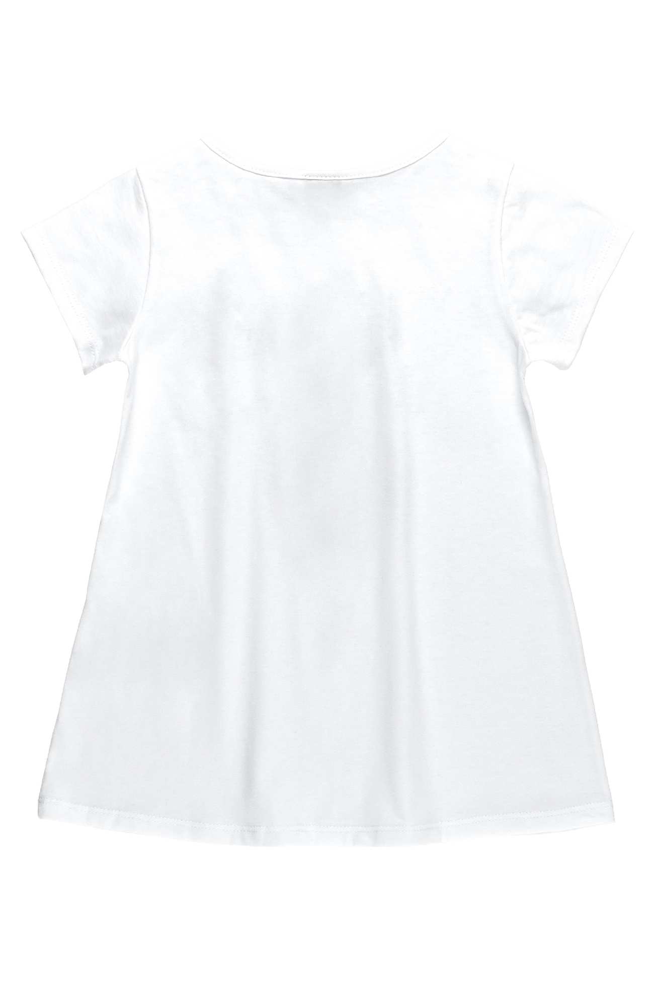 Komplet dziewczęcy, bluzka z krótkim rękawem i legginsy 3/4, biały, Bee Loop