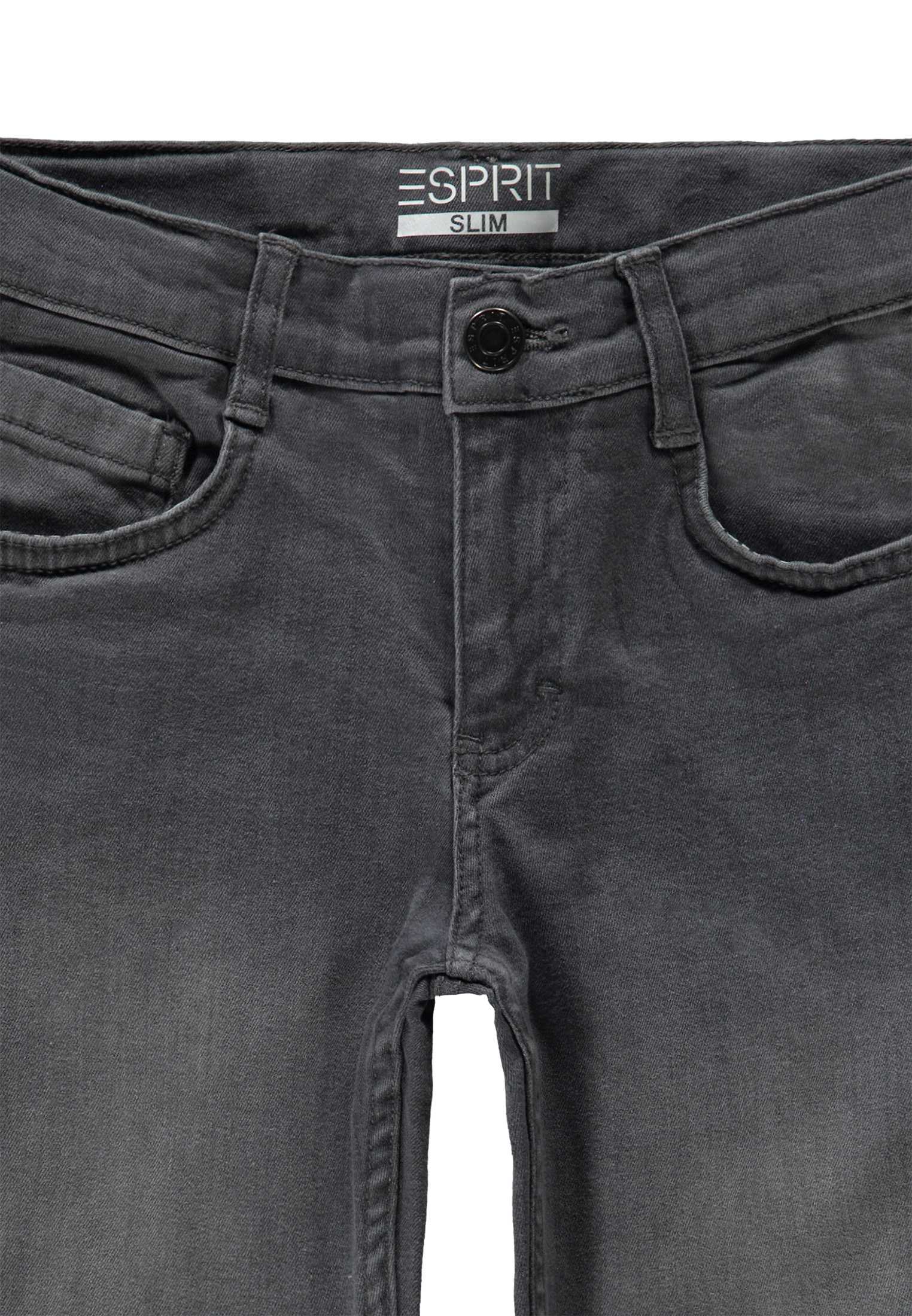 Chłopięce spodnie jeansowe, Slim Fit, szare, Esprit